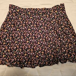 SO Women's Mini Skirt with Floral Design